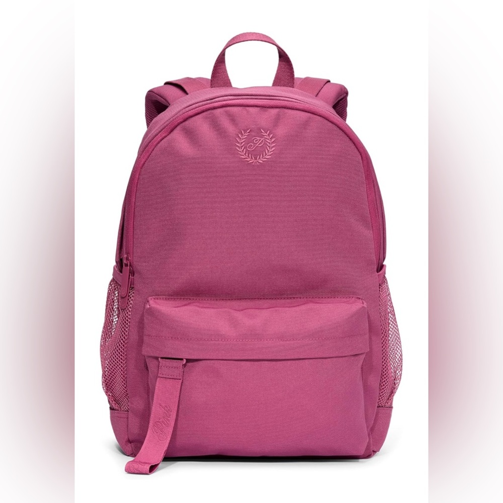 Victoria's Secret PINK Women's Classic Canvas Backpack Backpack Red Violet